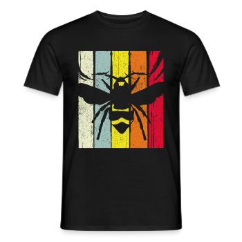Vintage Bienen Flüsterer Bee Imker Bienen Geschenk - Männer T-Shirt - Schwarz - Vorne - AI Model Male 178 light (178cm)