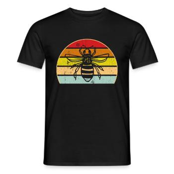 Vintage Bienen Flüsterer Bee Imker Biene Imkerei M - Männer T-Shirt - Schwarz - Vorne - AI Model Male 178 light (178cm)