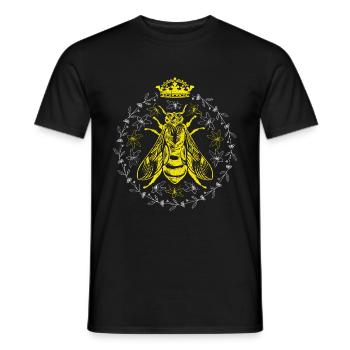 Bienenkönigin Geschenk für Hobby Imker Bienenvolk - Männer T-Shirt - Schwarz - Vorne - AI Model Male 178 light (178cm)