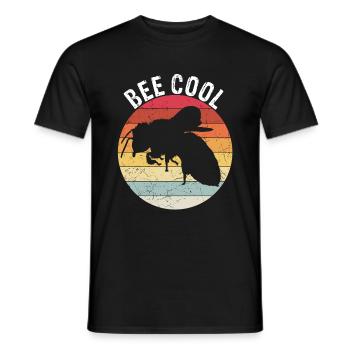Bee Cool Bienen Imker Nachhaltigkeit Klimaschutz G - Männer T-Shirt - Schwarz - Vorne - AI Model Male 178 light (178cm)