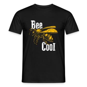 Bee Cool Bienen Imker Nachhaltigkeit Klimaschutz G - Männer T-Shirt - Schwarz - Vorne - AI Model Male 178 light (178cm)