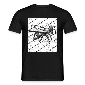 Bienenkönigin Geschenk für Hobby Imker Bienenvolk - Männer T-Shirt - Schwarz - Vorne - AI Model Male 178 light (178cm)