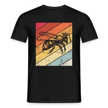 Bienenkönigin Geschenk für Hobby Imker Bienenvolk - Männer T-Shirt - Schwarz - Vorne - AI Model Male 178 light (178cm)