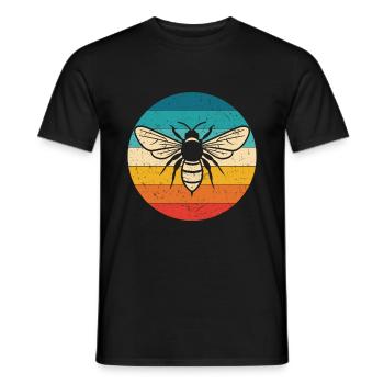 Vintage Bienen Flüsterer Bee Imker Bienen Geschenk - Männer T-Shirt - Schwarz - Vorne - AI Model Male 178 light (178cm)