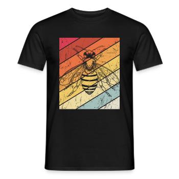 Vintage Bienen Flüsterer Bee Imker Biene Imkerei M - Männer T-Shirt - Schwarz - Vorne - AI Model Male 178 light (178cm)