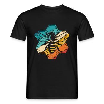 Vintage Bienen Flüsterer Bee Imker Biene Imkerei M - Männer T-Shirt - Schwarz - Vorne - AI Model Male 178 light (178cm)