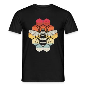 Vintage Bienen Flüsterer Bee Imker Biene Imkerei M - Männer T-Shirt - Schwarz - Vorne - AI Model Male 178 light (178cm)