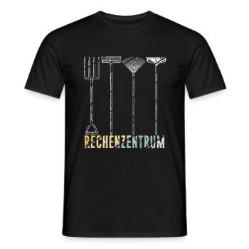 Rechenzentrum Gärtner Retro Garten Gießkanne Vinta - Männer T-Shirt - Schwarz - Vorne - AI Model Male 178 light (178cm)