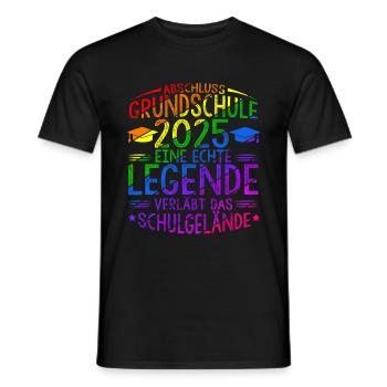 Grundschule Eine Legende Grundschule Abschluss 202 - Männer T-Shirt - Schwarz - Vorne - AI Model Male 178 light (178cm)