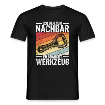 Einweihungsparty Bier Umzug Geschenk für Lieblings - Männer T-Shirt - Schwarz - Vorne - AI Model Male 178 light (178cm)