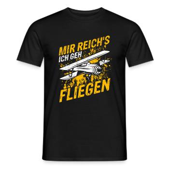 Helikopter Hubschrauber Spruch Abheben Flugzeug He - Männer T-Shirt - Schwarz - Vorne - AI Model Male 178 light (178cm)