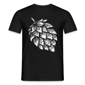 Hopfen Vintage Retro Craft Bier Design Kneipe Bier - Männer T-Shirt - Schwarz - Vorne - AI Model Male 178 light (178cm)