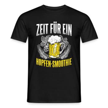 Hopfen Schmoothie Bier Brauerei Fans Geschenk Bier - Männer T-Shirt - Schwarz - Vorne - AI Model Male 178 light (178cm)