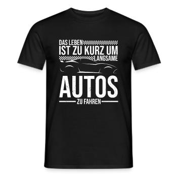 Auto Fan Tuner Sportwagen Geschenk Motorsport Lieb - Männer T-Shirt - Schwarz - Vorne - AI Model Male 178 light (178cm)