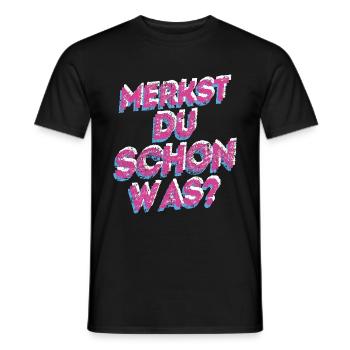 Merkst Du Schon Was - Festival Musik Geschenk Tech - Männer T-Shirt - Schwarz - Vorne - AI Model Male 178 light (178cm)