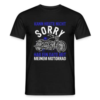 Motorradfans Speed Date Motorradliebhaber Geschenk - Männer T-Shirt - Schwarz - Vorne - AI Model Male 178 light (178cm)