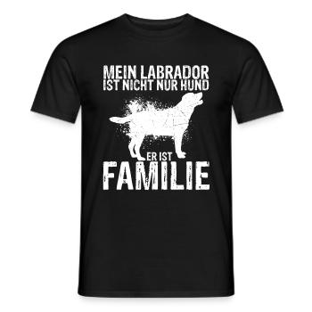 Hundezüchter Hundebesitzer Labrador vierbeiniges F - Männer T-Shirt - Schwarz - Vorne - AI Model Male 178 light (178cm)