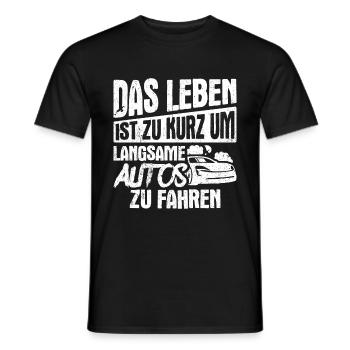 Auto Fan Tuner Sportwagen Geschenk Motorsport Lieb - Männer T-Shirt - Schwarz - Vorne - AI Model Male 178 light (178cm)