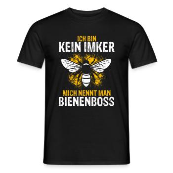 Ich Bin Kein Imker Mich Nennt Man Bienenboss Biene - Männer T-Shirt - Schwarz - Vorne - AI Model Male 178 light (178cm)