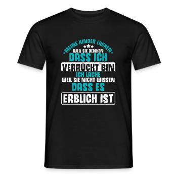 Meine Kinder Lachen, Weil Sie Denken, Dass Ich Ver - Männer T-Shirt - Schwarz - Vorne - AI Model Male 178 light (178cm)