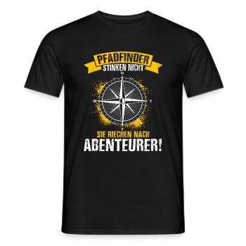 Pfadfinder Stinken Nicht Sie Riechen Nach Abenteue - Männer T-Shirt - Schwarz - Vorne - AI Model Male 178 light (178cm)