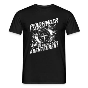 Pfadfinder Stinken Nicht Sie Riechen Nach Abenteue - Männer T-Shirt - Schwarz - Vorne - AI Model Male 178 light (178cm)
