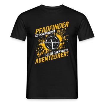 Pfadfinder Stinken Nicht Sie Riechen Nach Abenteue - Männer T-Shirt - Schwarz - Vorne - AI Model Male 178 light (178cm)