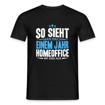 Eltern Homeoffice Kinder Nerven Geschenk Lieblings - Männer T-Shirt - Schwarz - Vorne - AI Model Male 178 light (178cm)