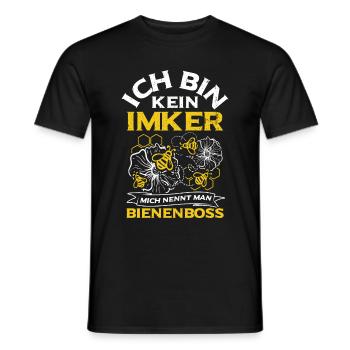 Ich Bin Kein Imker Mich Nennt Man Bienenboss Biene - Männer T-Shirt - Schwarz - Vorne - AI Model Male 178 light (178cm)