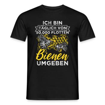 Ich Bin Kein Imker Mich Nennt Man Bienenboss Biene - Männer T-Shirt - Schwarz - Vorne - AI Model Male 178 light (178cm)