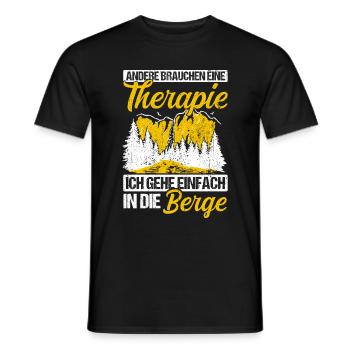 Andere Brauchen Eine Therapie Ich Geh Einfach In D - Männer T-Shirt - Schwarz - Vorne - AI Model Male 178 light (178cm)