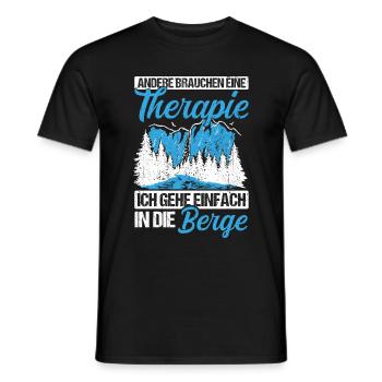 Berge Bergsteiger Wanderer Kletterer Geschenk Urla - Männer T-Shirt - Schwarz - Vorne - AI Model Male 178 light (178cm)