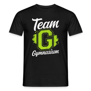 Team G Gymnasium - Schulkind Schulwechsel Schule S - Männer T-Shirt - Schwarz - Vorne - AI Model Male 178 light (178cm)