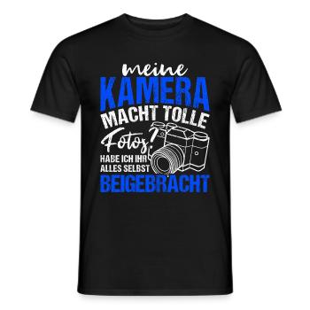 Kamera Fotografie Spruch Lichtbildner Geschenk Fot - Männer T-Shirt - Schwarz - Vorne - AI Model Male 178 light (178cm)