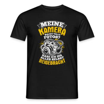 Kamera Fotografie Spruch Kamera Freunde Fotografie - Männer T-Shirt - Schwarz - Vorne - AI Model Male 178 light (178cm)
