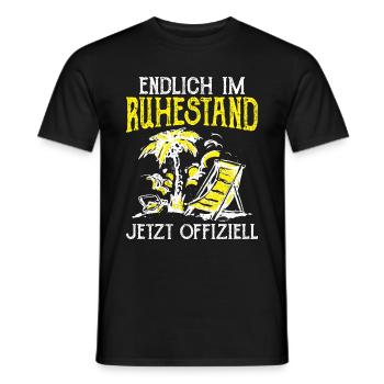 Endlich Im Ruhestand Jetzt Offiziell Rente Geschen - Männer T-Shirt - Schwarz - Vorne - AI Model Male 178 light (178cm)