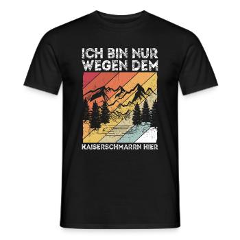 Kaiserschmarrn Liebhaber Berge Bergluft Spruch Ber - Männer T-Shirt - Schwarz - Vorne - AI Model Male 178 light (178cm)