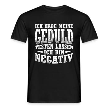 Ungeduldig Sarkasmus Keine Geduld Geschenk Ungedul - Männer T-Shirt - Schwarz - Vorne - AI Model Male 178 light (178cm)