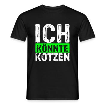 Ich Könnte Kotzen - Anti Montag Party Geschenk Chi - Männer T-Shirt - Schwarz - Vorne - AI Model Male 178 light (178cm)