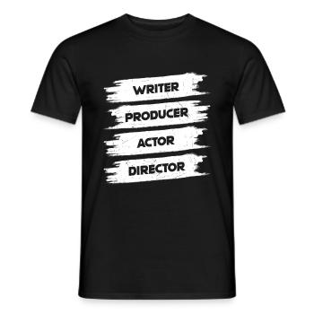 Writer Producer Actor Director Singer Dancer Creat - Männer T-Shirt - Schwarz - Vorne - AI Model Male 178 light (178cm)
