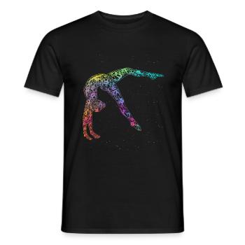 Turnen Gymnsatik Turntrainer Sportverein Geschenk - Männer T-Shirt - Schwarz - Vorne - AI Model Male 178 light (178cm)