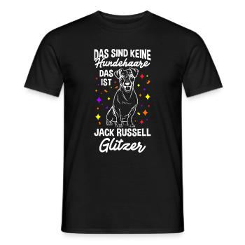 Das Sind Keine Hunde Haare Das Ist Jack Russell Gl - Männer T-Shirt - Schwarz - Vorne - AI Model Male 178 light (178cm)