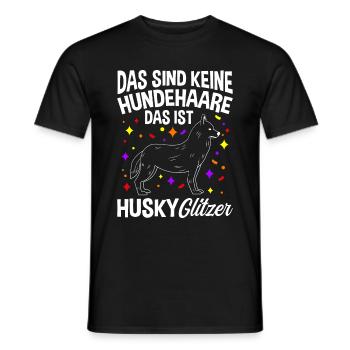Husky Gassi Gehen Hundebesitzer Hund Geschenk Hund - Männer T-Shirt - Schwarz - Vorne - AI Model Male 178 light (178cm)