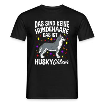 Husky Gassi Hundefan Hundebesitzer Hund Hundeliebh - Männer T-Shirt - Schwarz - Vorne - AI Model Male 178 light (178cm)