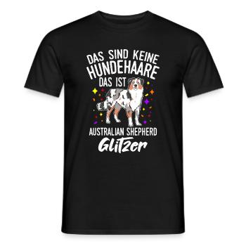 Das Sind Keine Hunde Haare Das Australian Shepherd - Männer T-Shirt - Schwarz - Vorne - AI Model Male 178 light (178cm)