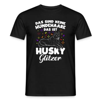 Husky Gassi Gehen Hundebesitzer Hund Geschenk Hund - Männer T-Shirt - Schwarz - Vorne - AI Model Male 178 light (178cm)