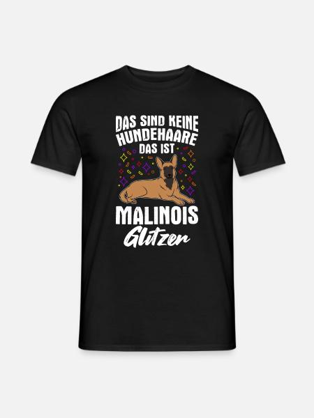 Ce n’est pas du poil de chien, c’est des paillettes malinois - T-shirt homme - noir