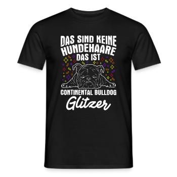 Das Sind Keine Hunde Haare Ist Continental Bulldog - Männer T-Shirt - Schwarz - Vorne - AI Model Male 178 light (178cm)