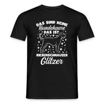 Das Sind Keine Hunde Haare Das Ist Riesenschnauzer - Männer T-Shirt - Schwarz - Vorne - AI Model Male 178 light (178cm)