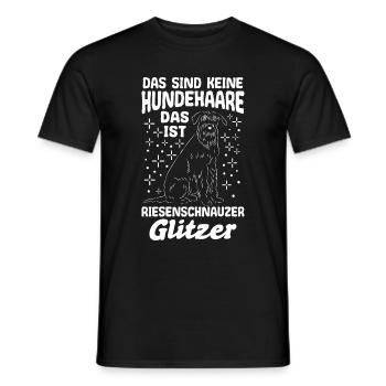 Das Sind Keine Hunde Haare Das Ist Riesenschnauzer - Männer T-Shirt - Schwarz - Vorne - AI Model Male 178 light (178cm)
